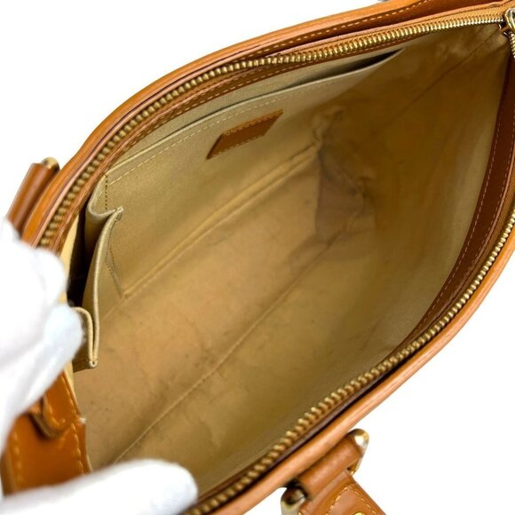 LOUIS VUITTON Monogram LV Mini Lucille PM Bag Beige Camel Brown 2004 Authentic - Picture 10 of 17